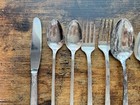 10 Piece Vintage 40s Rogers Treasure Floral SILVER PLATED IS Flatware Utensils — photo 3