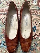 ETIENNE AIGNER VINTAGE BROWN LEATHER WOMEN SHOES SARAH TOBRN BROWN TORT WOMEN 8M