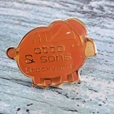 McDonald's Crew Employee Pin - Otto & Sons West Jordan Stockyards Pig