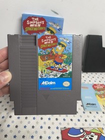 The Simpsons: Bart vs The Space Mutants CIB Complete nintendo nes poster NICE