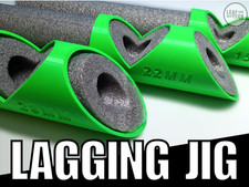 3 x Pipe Insulation Cutting Jig 15mm, 22mm, 28mm, Lagging Tool Various Colours