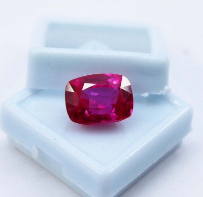 10-12 Ct Pink Ruby Cushion Cut | Natural Mogok Certified Gemstone
