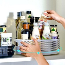 360°Rotating Shelf Lazy Susan for Spice Condiment Storage Kitchen Seasoning Rack