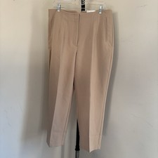 Women’s Nine West NWT Tan Tapered Trousers Size 14 Short Stretch New