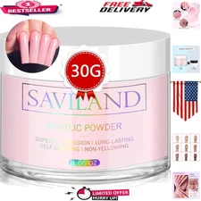 Strong 30g Pink Acrylic Powder - Ideal for Extensions and 3D Nail Art Designs