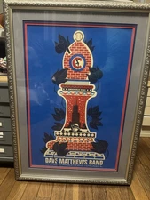 Dave Matthews Band Poster Wrigley Field Chicago N1 9-17-2010 Archival Framed