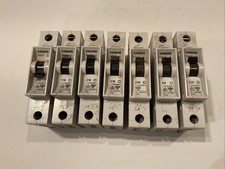 LOT OF 7 5SX21 Siemens Circuit Breaker 250/400V 1 Pole (C8, (4)C10, C20 and C30)