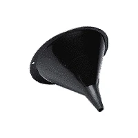 Midwest Can 3564 Funnel; Round; 8-1/2 Inch Diameter; 2 Quart Capacity; Black; Po