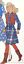 thumbnail 2  - Style 3097 girl quilted bolero vest dress tie belt vintage sewing pattern size 8