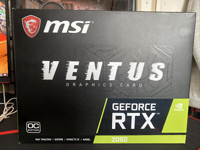 MSI NVIDIA RTX 2060 Ventus 6GB GDDR6 Graphics Card (G2060V6C) for