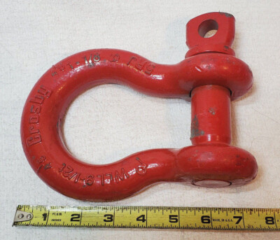 NICE CROSBY WLL 9-1/2T SHACKLE CLEVIS 9-1/2 TON 1-1/8 SCREW PIN USA