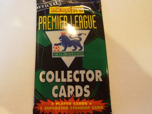 1996 Merlin's F A Premier League Collector Cards 5 pack lot , 3 cards, 1 standup - Picture 2 of 3