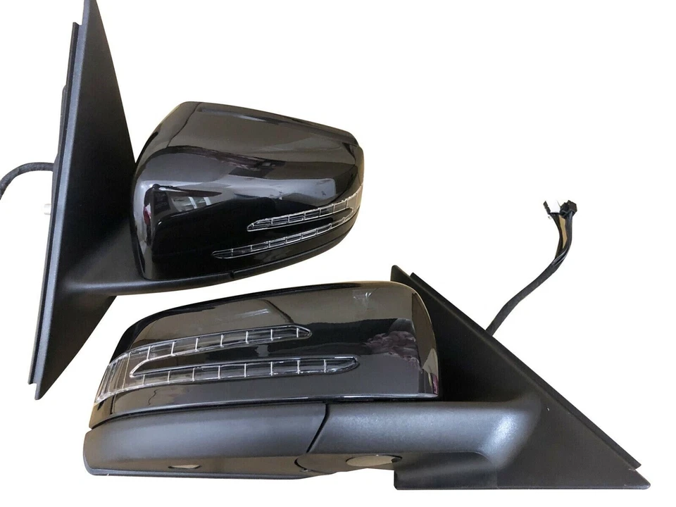 Espelho retrovisor elétrico compatível com Mercedes Benz X204 GLK350 GLK250 GLK300 preto 2 peças - Imagem 3 de 4