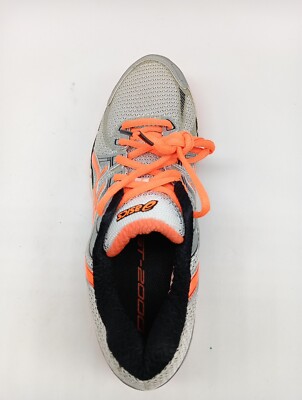ASICS GT 2000- White/Safety Orange/Lightning- Size 7.5- T2K2N-0132