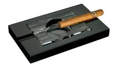 Colibri BLACK  Lacquer Lead Crystal Ashtray tbl001800a msrp $100