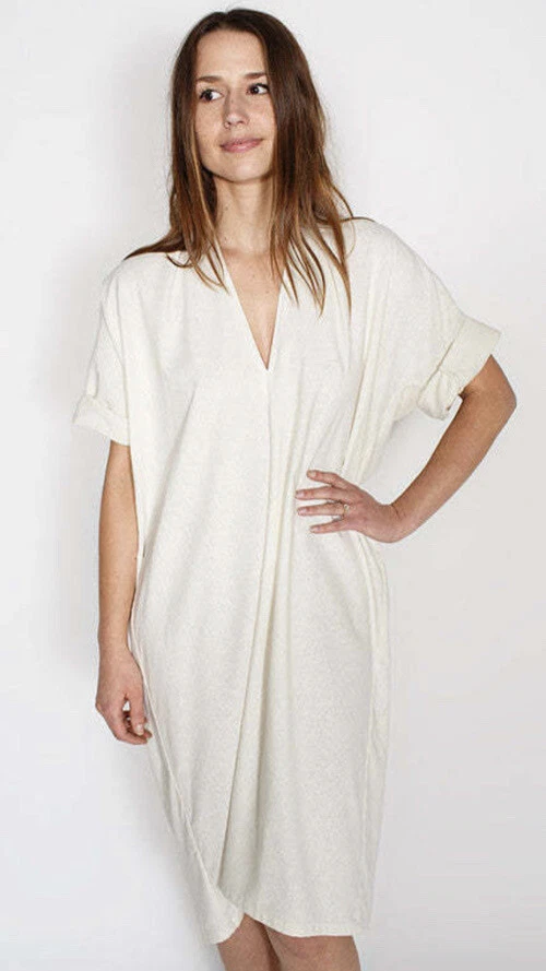 Vestido Miranda Bennet Studio Muse Talla 1 Pequeño Seda Noil Talla 4-6 Marfil Foto 2 de 4