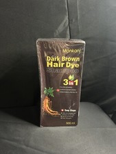 Dark Brown Hair Dye Shampoo 3 IN 1 for Gray Hair Coverage Coloring Shampoo