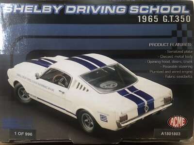ACME 1965 Ford Mustang Shelby GT350 Driving School - 1/18