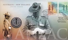 2015 ANZAC Day Joint Issue New Zealand FDC/PNC With Limited Edition Coin