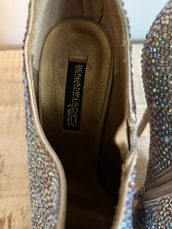 Benjamin Adams London Stiletto 水晶露趾高跟鞋 尺寸 US 38.5 EU 39 — 第 4/4 张图片