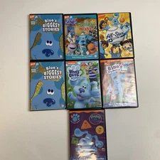 Blues Clues DVD Lot Of 8  Shapes & Colors Musical Movie Holiday Wishes Nick Jr
