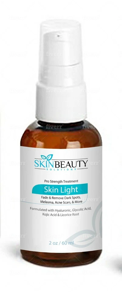 SKIN BEAUTY SOLUTIONS 6oz- Skin Whitening Serum w/ Kojic Acid, B3 Niacinamide, & Licorice Root Extract