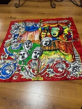 Rare Vintage Versace Women’s Silk Scarf Marilyn Monroe James Dean