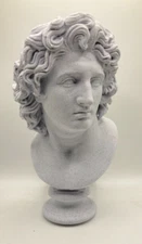 GREEK SCULPTURE ALEXANDER AS HELIOS 7.9 INCH/200 MM, MUSEUM REPRODUCTION