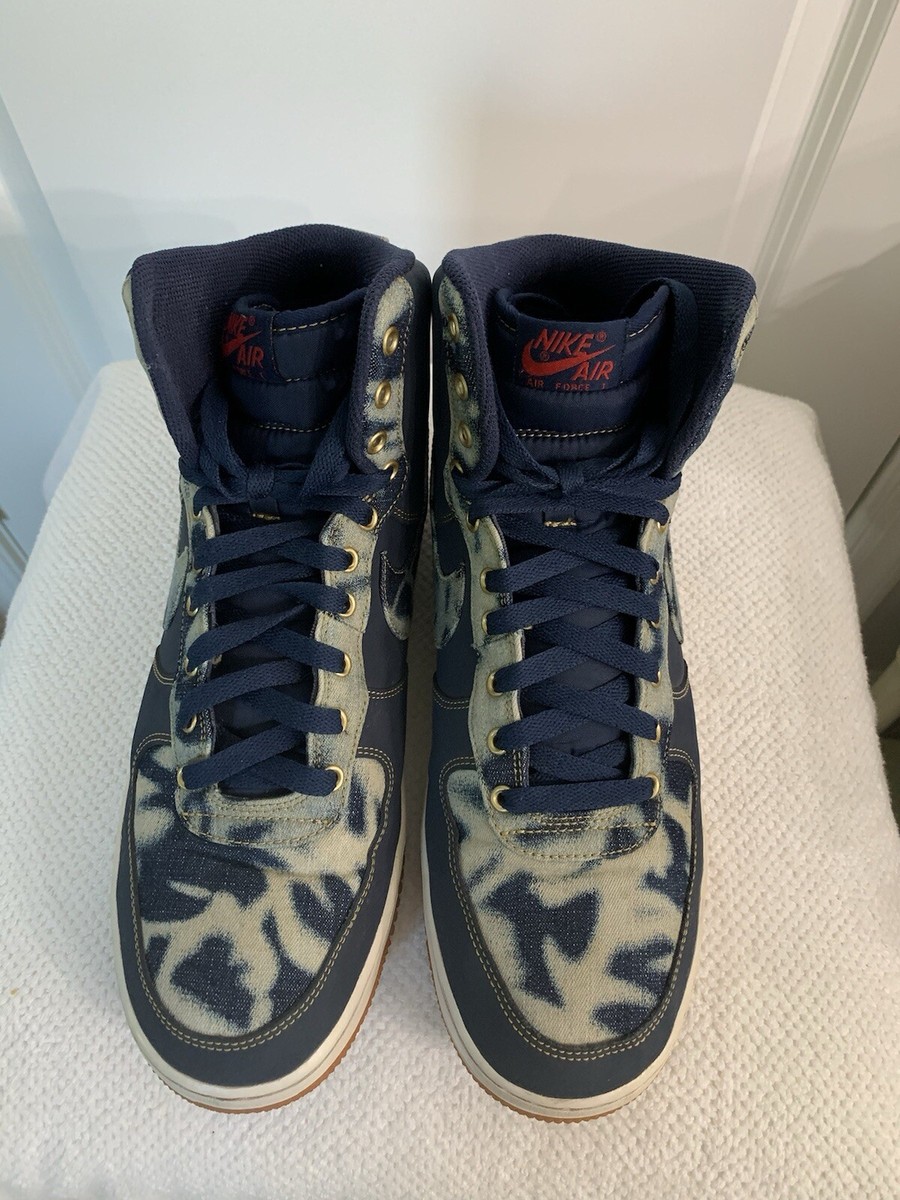 acid wash denim air force 1