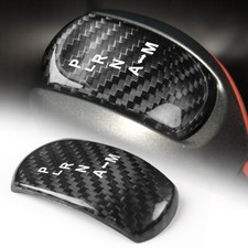 Carbon Fiber Console Gear Shift Head Cap Cover For NISSAN GTR R35 08-16 Black