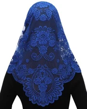 Catholic Chapel Veil Spanish Mass Lace Mantilla Religious Orthodox Church Wed...