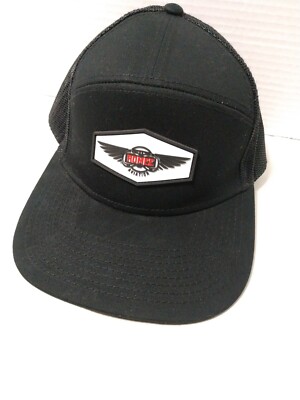 Fahrenheit Headwear Romee Aviation Hat Ball Cap Black Mesh Back Snapback OS