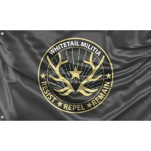 Whitetail Militia Flag Design, 3x5 Ft / 90x150 cm size, EU Made