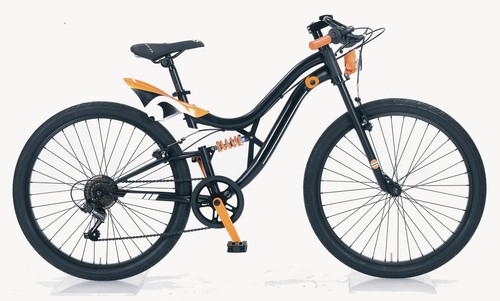 BICI 26 MTB JUMP 6 VELOCITÀ AMMORTIZZATORE POSTERIORE MATT BLACK NERO MBM |  eBay