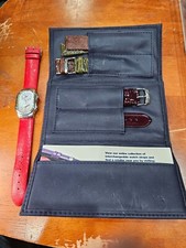 Philip Stein dual zone watch Mother of pearl face w/extra bands papers new