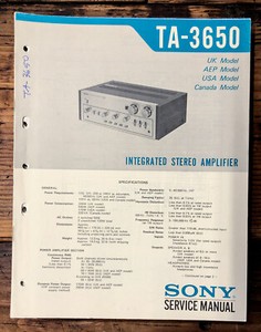 Sony Ta 3650 | eBay