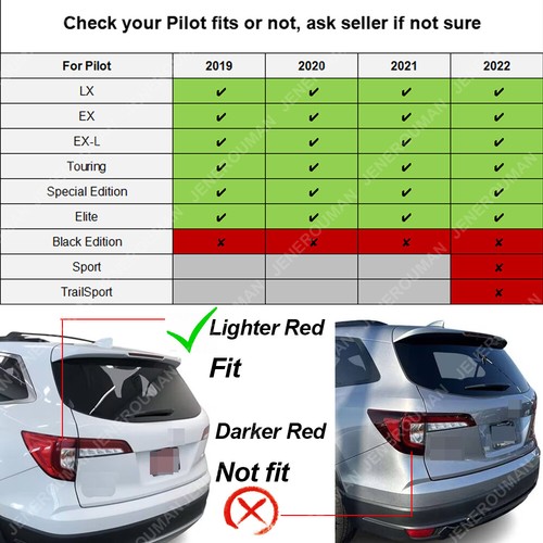 Right Passenger Side Outer Tail light For 2019-2022 Honda Pilot LED Rear Lamp RH - Picture 2 of 9