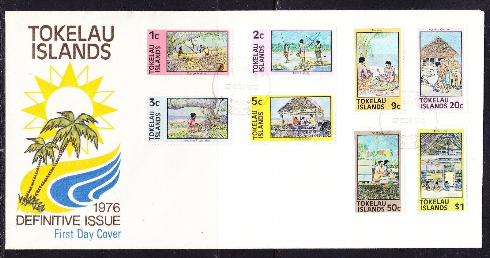 Tokelau 1976 Definitives First Day Cover