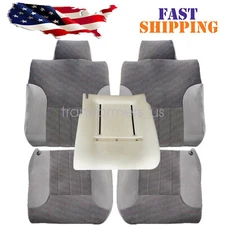 For 1994-1997 Dodge Ram 1500 2500 3500 Front Bottom/Top Cloth Seat Cover/Foam
