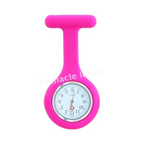 Battery Silicone Nurse Watch Brooch Medical Pendant Nursing Tunic Pocket Clip - Picture 13 of 19