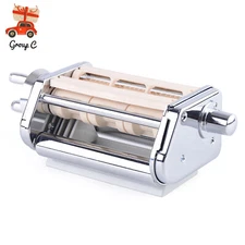 Pasta Attachment + Ravioli Maker Attachment for Kitchenaid Stand Mixers Silver