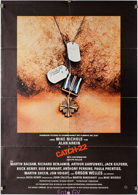 Plakat Catch-22 1970 Orson Welles, Martin Sheen, Alan Arkin; CIC-Verleih, Z.2
