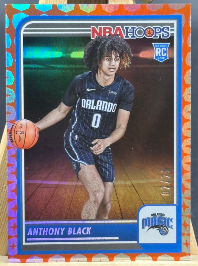 Anthony Black 2023-24 Panini NBA Hoops 07/75 Gravity RC Orlando Magic #257