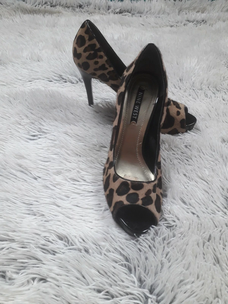 Animal print cheap pumps nine west