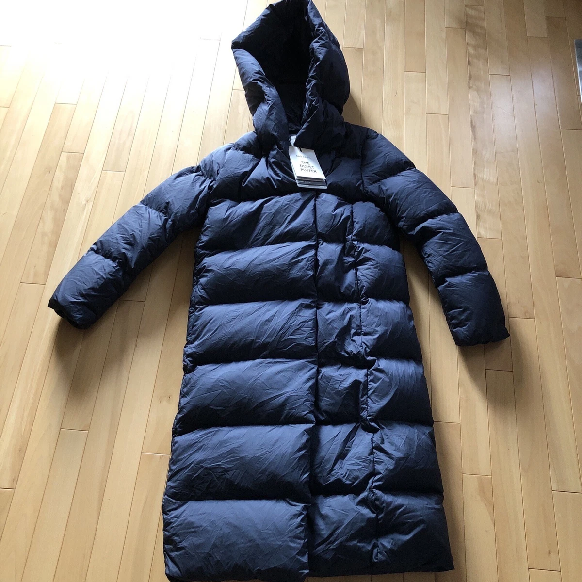 Navy top down coat