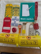Tag Out-Lock Out. Safety Isolation Device Kit. Including 41 Labels