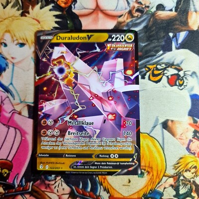 Pokémon Duraludon V Nm      Evolving Skies 2021 Karte Card Og Ultra Rare