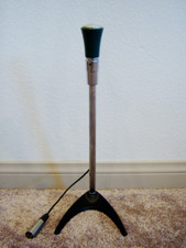 Vintage 1970's Shure 425 / 430 controlled magnetic microphone Hi Z w Atlas stand