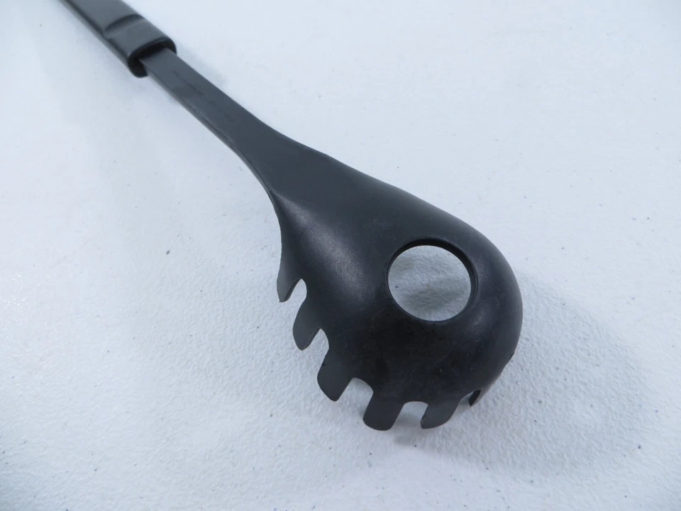 Calphalon 14" Black Nylon Plastic Spaghetti Fork Cooking Serving Spoon - Image 4 of 4