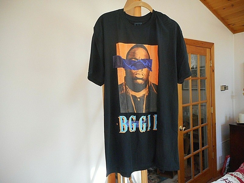 Boohoo Man BIGGIE Oversize License T-Shirt Sz M Black NWT Notorious B.I.G. 
